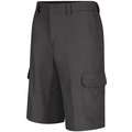 Charcoal Cargo Shorts, Cotton/Polyester, Fits Waist Size 36", Inseam 12"