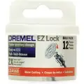 Dremel Cut-off Wheel: 1 1/2 in Wheel Dia, 1/8 in Wheel Thick, Reinforced Fiberglass, EZ Lock, 12 PK