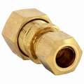 Reducing Union: Brass, Compression x Compression, For 1/2 in x 3/8 in Tube OD