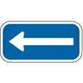 Lyle Parking Sign: 6 in x 12 in Nominal Sign Size, Aluminum, 0.063 in, High Intensity Prismatic, Blue