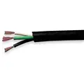 100 ft. Portable Cord; Conductors: 3, Wire Size: 12 AWG, Jacket Type: SJOOW, Jacket Color: Black