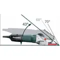 Metabo Angle Grinder, 4-1/2" or 5" Wheel Dia., 8 Amps, 120VAC, 10,000 No Load RPM, Paddle Switch