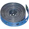 Hanging Strap: Perforated, 100 ft Lg, 3/4 in Wd, Galvanized Steel