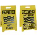 See All Industries A-Frame, Sign Header Caution, Wet Floor, Number of Printed Sides 4, Corrugated Plastic