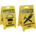 A-Frame, Sign Header Caution, Caution Men Working, Caution Construction Area