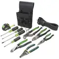 Greenlee Electricians Tool Kit: 10 Total Pcs, Tool Pouch, 10 or less Pieces Range