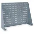 Louvered Bench Rack with 0 Bins, 27-15/16"W x 8-9/16"D x 19-9/16"H, Number of Sides: 1