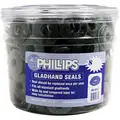 Phillips Full Face, Rubber Glad Hand Seal; Black, 200 PK.