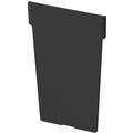 Divider, Black, ESD Conductive No, Overall Height 4-7/8", Overall Length 4-1/8"