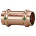 Copper Coupling No Stop, Press x Press Connection Type, 2" x 2" Tube Size