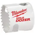 Milwaukee Bi-Metal Hole Saw for Metal; 1-5/8" Cut Depth, 1-1/2" Dia., 4/5 TPI