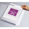 C-Line Products Heavyweight Sheet Protector: Antimicrobial, Clear, 8 1/2 in Wd, 11 in Ht, 100 PK