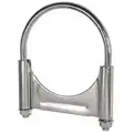 Guillotine U-Bolt Steel Exhaust Clamp For Pipe Size 5"; PK1