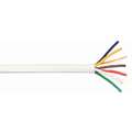 Non Plenum Thermostat Cable with 6 Conductors and Wire Size of 18 AWG, White