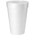 Dart Disposable Cold/Hot Cup: Foam, Uncoated/Unlined, 16 oz Capacity, Patternless, White, 1,000 PK
