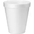 Dart Disposable Cold/Hot Cup: Foam, Uncoated/Unlined, 8 oz Capacity, Patternless, White, 1,000 PK