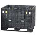 Orbis Collapsible Bulk Container, Black, 34-5/16" H x 39-5/8" L x 47-5/16" W, 1 EA