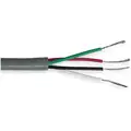 Carol Shielded Communication Cable, 500 ft. Length, Gray Jacket Color, Conductors: 4 (0 Pair)