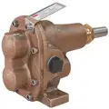 1" Light-Duty Bronze Rotary Gear Pump Head, Pedestal Design, 100 psi