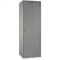Light Gray Wardrobe Locker, (1) Wide, (1) Tier Openings: 1, 18" W X 22" D X 72" H