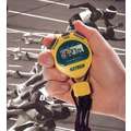 Extech Digital Stopwatch: Count up to 23 hr, 59 min, 59 sec, +/-3 sec/day, Multiline LCD