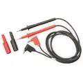 Simpson Electric 4 ft. Right Angle Plug to Probe Test Probe Leads, Black/Red