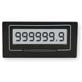 ENM Hour Meter, LCD, Hours/Tenths Display Units, Number of Digits 7, Rectangular