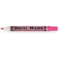 Dykem Permanent Paint Marker, Paint-Based, Pinks Color Family, Medium Tip, 1 EA