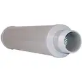 Inlet/Discharge Silencers: 2 in (M)NPT Inlet Size, 270 cfm, 18.5 in Overall Ht, SLCRT200