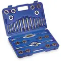 30-Piece High Speed Steel Tap and Die Set with 1/4" to 3/4" Size Range