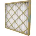 General Use Pleated Air Filter, 20x25x2, MERV 8, Standard Capacity, Synthetic, Beverage Board