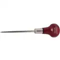 Stanley Scratch Awl: 6 in Overall L, Straight, Knob Shaped Handle, Wood, 2 1/2 in Handle Lg