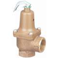 Safety Relief Valve: Bronze, FNPT, FNPT, 1 in Inlet Size, 1 in Outlet Size, 30 to 150 psi