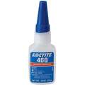 Loctite Instant Adhesive: 460, Plastics, 0.7 fl oz., Bottle, Clear, Thin Liquid, 50 g/L and Under