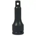 Impact Socket Extension, Alloy Steel, Black Oxide, Overall Length 5", Input Drive Size 3/4"