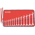 Open End Wrench Set, SAE, Number of Pieces: 14, Full Polish Finish, Insulated: Yes