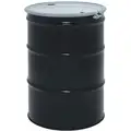 Transport Drum: 55 gal Capacity, 1A2/X435/S UN Rating Solid, 1A2/Y1.5/150 UN Rating Liquid, Black