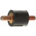 Cylindrical Vibration Isolator: Male Threads Both Ends, 3/4 in Cylinder Dia.