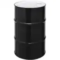 Transport Drum: 30 gal Capacity, 1A1/Y1.5/300 UN Rating Liquid, 29 1/2 in Overall Ht, Black, Unlined