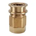 Hydraulic Quick Connect Hose Coupling, Socket, EA Series, Brass
