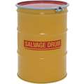 Salvage Drum: 55 gal Capacity, 1A2/X400/S UN Rating Solid, 1A2/Y1.5/150 UN Rating Liquid, Yellow