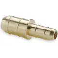 Union Reducer: Brass, Barbed x Barbed, For 17/100 in x 12/125 in Tube ID, 23/32 in Overall Lg