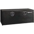 Buyers Products 1702510 Double Lid, Steel Underbody Truck Box; 18 in. D x 18 in. H x 48 in. W, Black