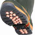 K-10 Traction Device: Mid-Sole Footwear Coverage, Rubber, Stud, Strap-On Traction Attachment, 1 PR