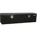 Buyers Products 1702325 Double Lid, Steel Underbody Truck Box; 18 in. D x 18 in. H x 72 in. W, Black