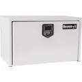 Buyers Products 1702200 Single Lid, Steel Underbody Truck Box; 18 in. D x 18 in. H x 24 in. W, White