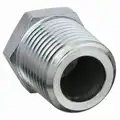 Hex Head Plug: 316L Stainless Steel, 3/4" Fitting Pipe Size, Male NPT, 1 1/16" Overall Lg
