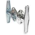 T Handle: Chrome, Steel, 1 3/16 in Wd, 4 1/2 in Lg