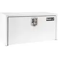 Buyers Products 1702400 Single Lid, Steel Underbody Truck Box; 18 in. D x 18 in. H x 24 in. W, White