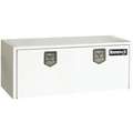 Buyers Products 1702415 Double Lid, Steel Underbody Truck Box; 18 in. D x 18 in. H x 60 in. W, White